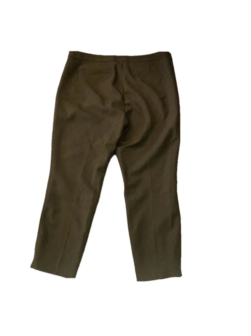 J. Crew Martie green wool blend trousers size 14
